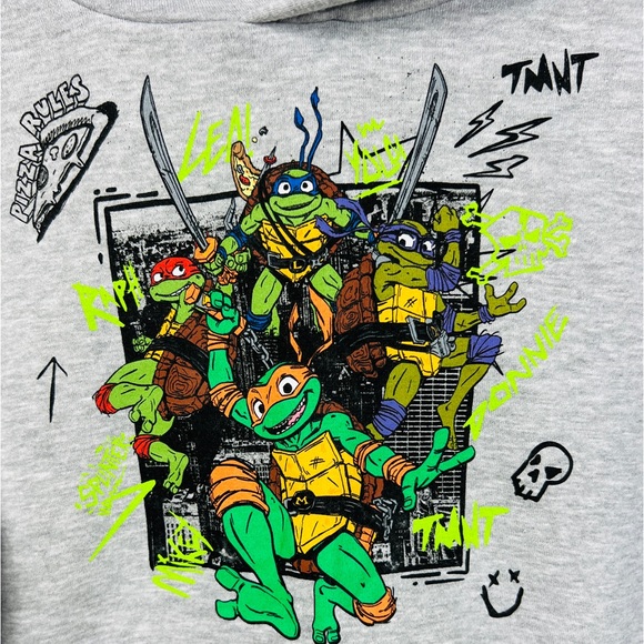 Teenage Mutant Ninja Turtles Nickelodeon Hoodie Sweatshirt Boys M NWT - Picture 2 of 6